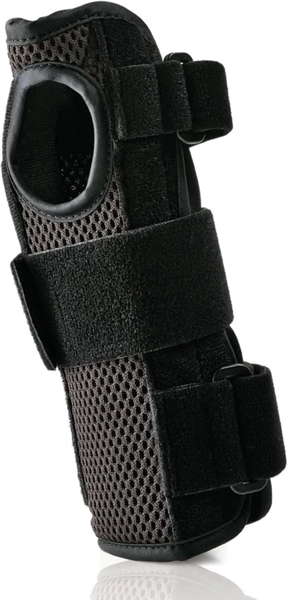 ProLite Airflow Black Mesh/Metal Hook and Loop Strap Wrist Splint for Right Hand 7589110