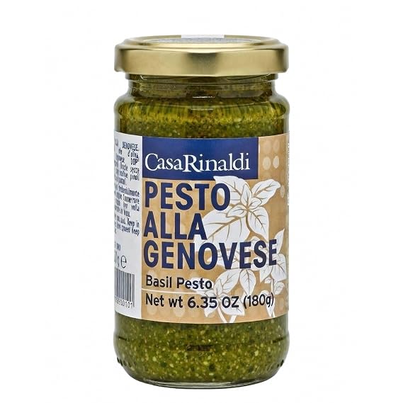 Casa Rinaldi Pesto alla Genovese, Italian Basil Pesto in Olive Oil, 180g