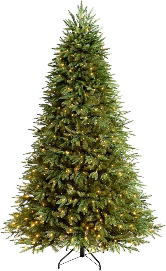 WeRChristmas Pre-Lit the Royal Fir Multi-Function Christmas Tree with 450-LED Lights, 6 feet/1.8 m - 112 x 112 x 180 cm, Green
