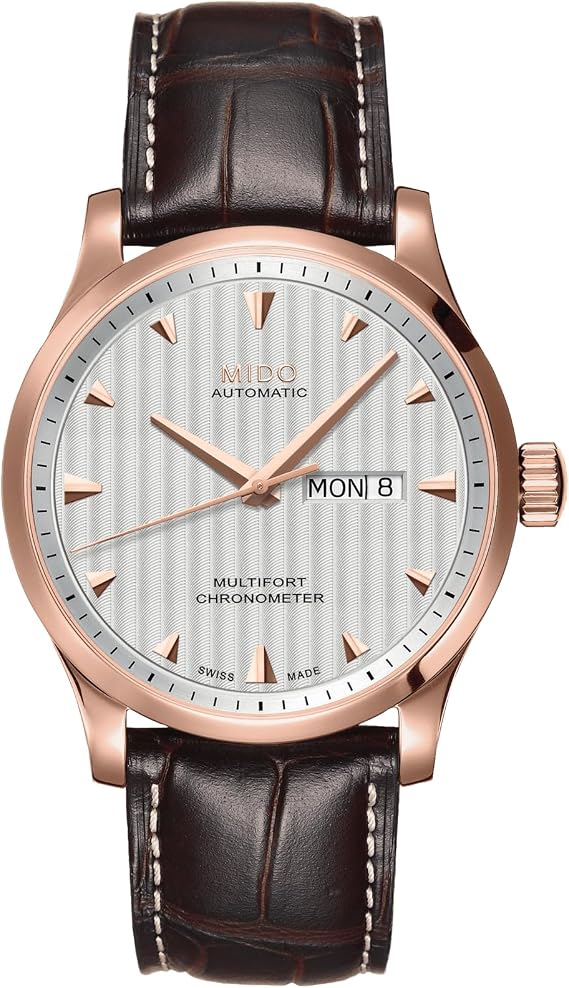 MIDO Multifort Chronometer - Swiss Automatic Watch for Men - Silver Dial - Case 42mm - M0054313603100