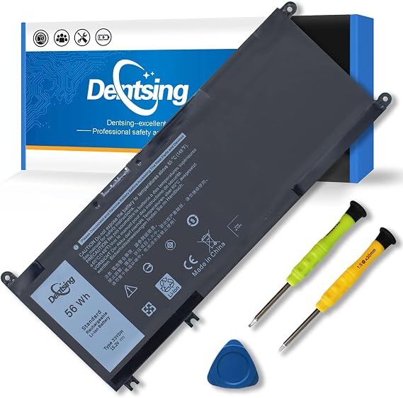 33YDH Laptop Battery Compatible with Dell Inspiron 17 7000 7773 7778 7779 7786 15 7577 G3 3579 3779 G5 5587 G7 7588 Latitude 13 3380 14 3490 15 3590 3580 PVHT1 P30E 81PF3 081PF3 451-BCDM 56Wh