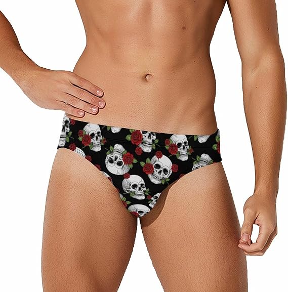 Mens Competitive Swim Briefs Drag-Reduction Design for Professional Swimming & Training