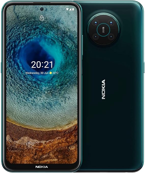 Nokia X10 5G TA-1332 Dual 128GB 6GB RAM Factory Unlocked (GSM Only | No CDMA - not Compatible with Verizon/Sprint) International Version - Forest