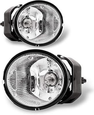 AUTOWIKI Fog Lights for 2000-2003 Nissan Sentra 01-04 Frontier 00-01 Maxima 2002 2003 2004 Xterra 2PCS Fog Light Assembly Front Lamps With Clear Lens