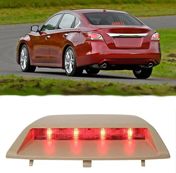 3rd Third Brake Light Fits 2013-2018 Nissan Altima Sedan Beige | Replacement 26590-9HM1A 26590-3TA1A