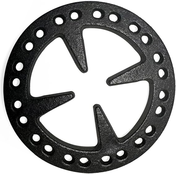 METER STAR 5" Cast Iron Gas Ring Reducer - Flat Stand for Turkish Coffee Maker, Coffee Maker, Mocha on Gas Stoves