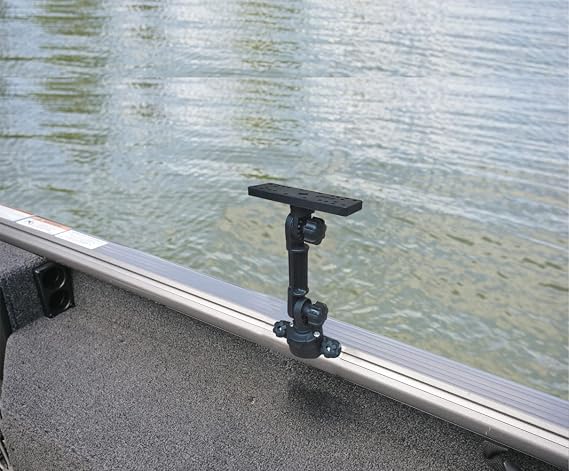 Brocraft Universal Electronic Mount for Boat Gunnel Track, Versatrack, Lund Sport, Ranger Track Systems