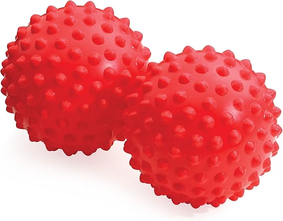 OPTP Franklin Method Easy Grip Ball Set Pair - Soft, Bumpy Inflatable Massage Balls for Myofascial Release, Sensory Stimulation and Franklin Method Relaxation Exercises