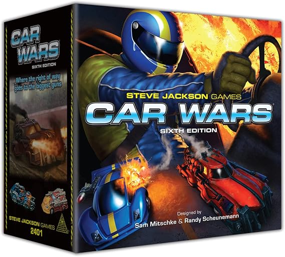 Car Wars Core Set from Steve Jackson Games - Fast-Paced Vehicle Racing Board Game - Great for Family Game Nights