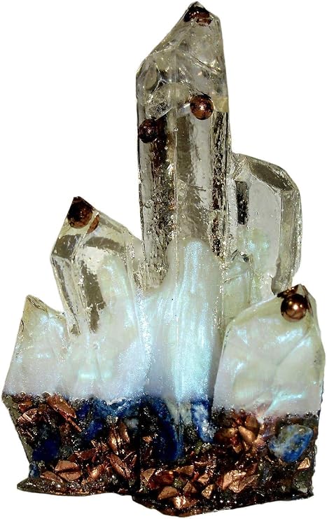 Orgone Pyramid Crystal Cluster - A City of Pyramids for Harmony and Balance