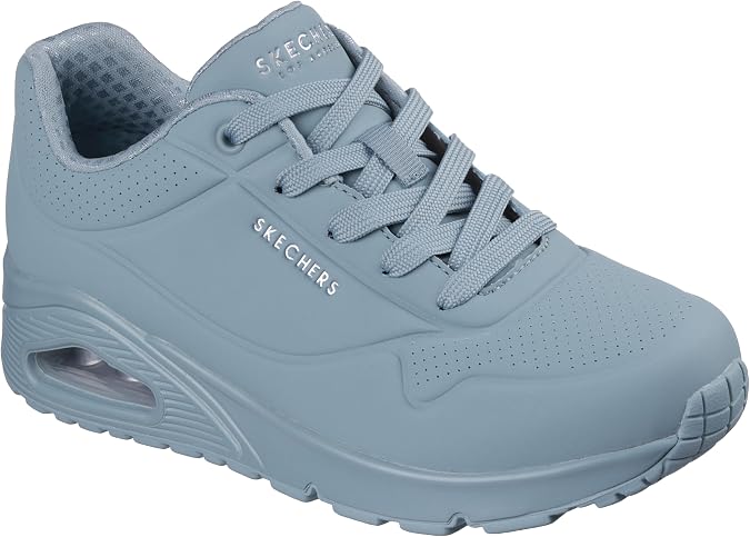Skechers Street Uno Stand On Air Women's Sneaker, 9 B(M) US, Grey-Blue