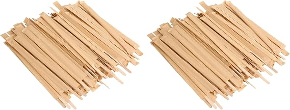 Gmark Disposable Wooden Stirrer individually wrapped in biodegradable kraft paper, Wood Coffee Stir Sticks 7.5 Inch for Tea Beverage, Craft Stick, 500 Pcs/Bag GM1010 (500) (Pack of 2)