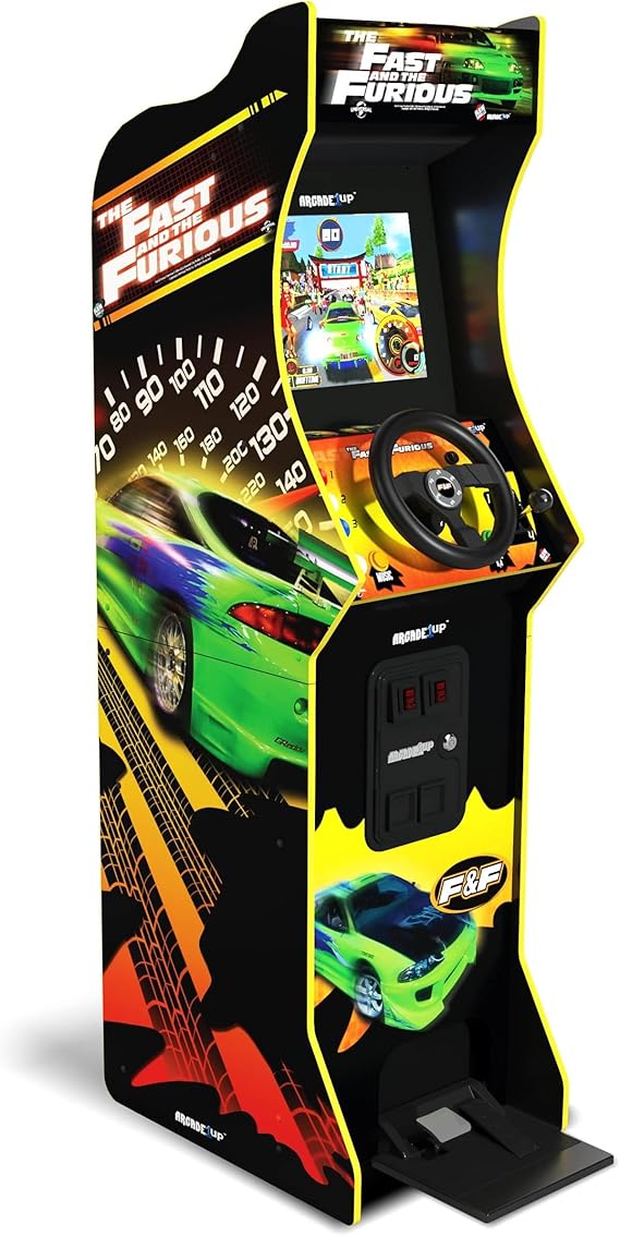 Arcade1Up The Fast and the Furious Deluxe Arcade Machine, Steering Wheel