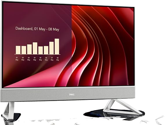 Dell Desktop PC All-in-One Dell 24 All-in-One EC24250 Core i5 1334U Memory 8GB SSD 512GB Windows 11 Home Pearl White 2025 Spring Model