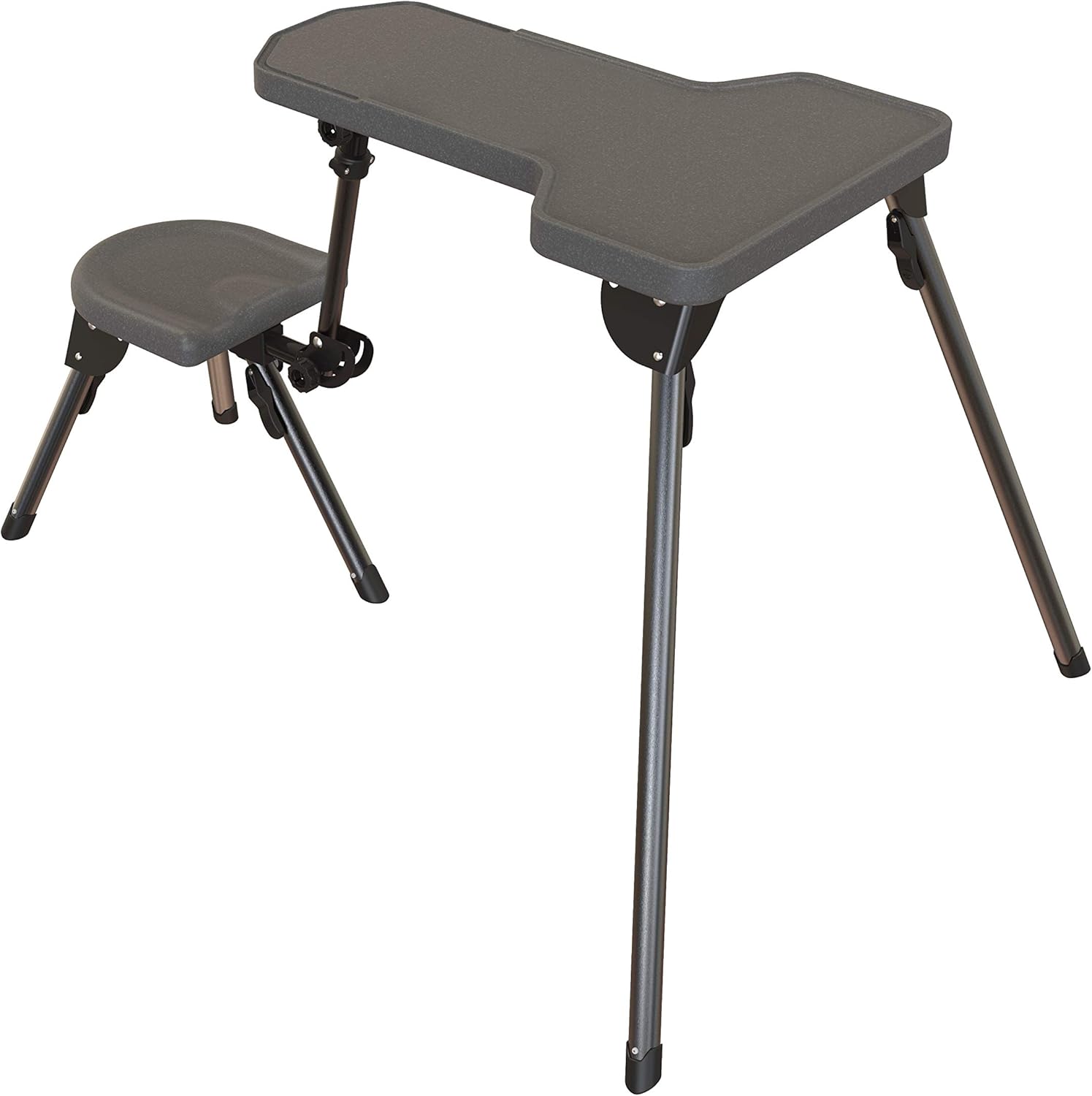 Caldwell Stable Table Lite with Weatherproof Tabletop, Ambidextrous Seat y Collapsible Design for Easy Transport and Outdoor Target Shooting
