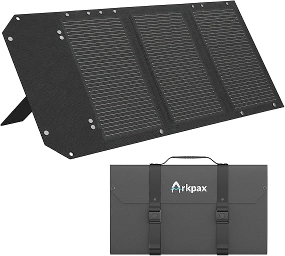 100W Foldable Solar Panel, 25% High Efficiency Portable Solar Charger with USB-C/USB-A/XT60/DC, IP68 Water Resistant ETFE Panel for Power Station