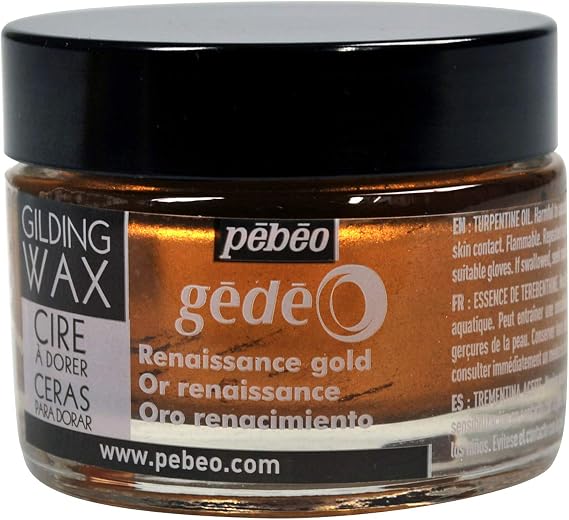 Pebeo Gedeo, Gilding Wax, 30 ml Bottle - Renaissance Gold - 766508