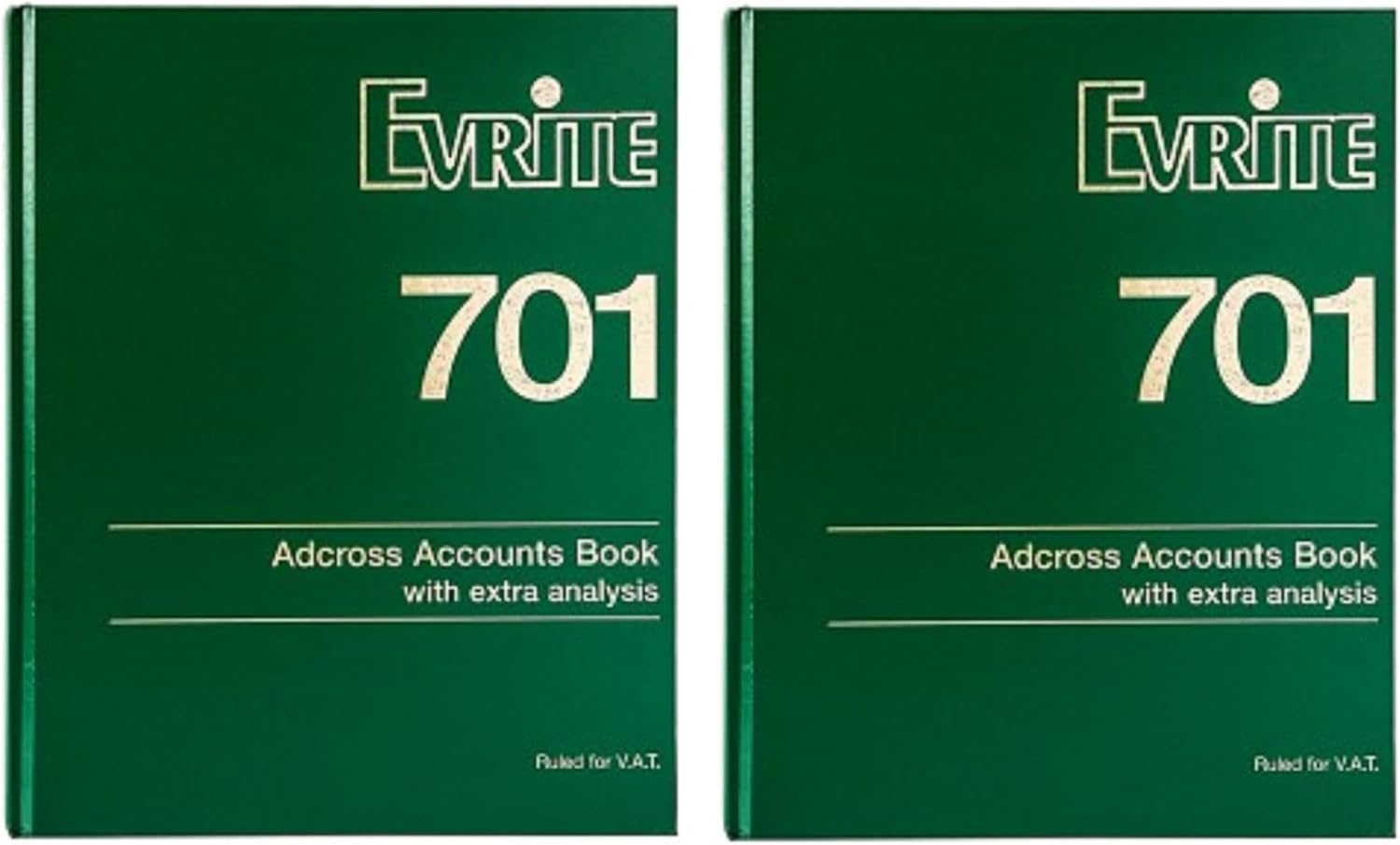 Evrite 701 Accounts Book with Extra Analysis - Pack of 2 Books