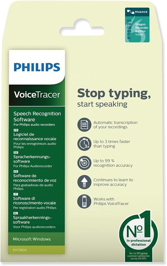 Philips DVT2805 Voicetracer Speech Recognition Software