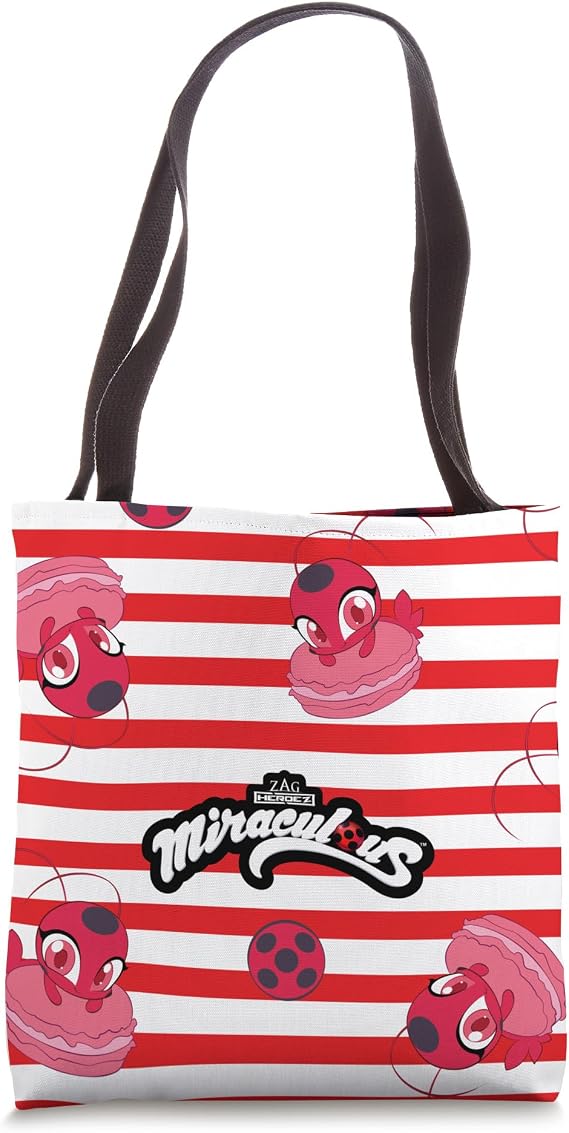 Miraculous Ladybug Red Tikki on a Macaroon Tote Bag