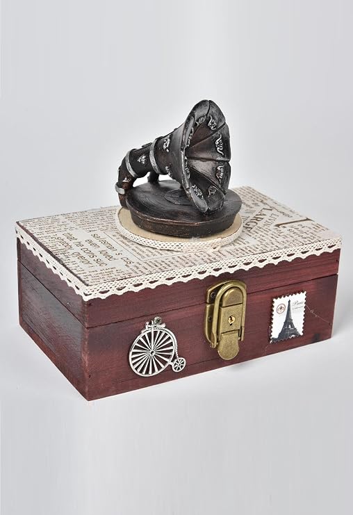 SETABIANCA STCV-014 Vintage Müzik Kutusu Pikap, 21.5x20cm