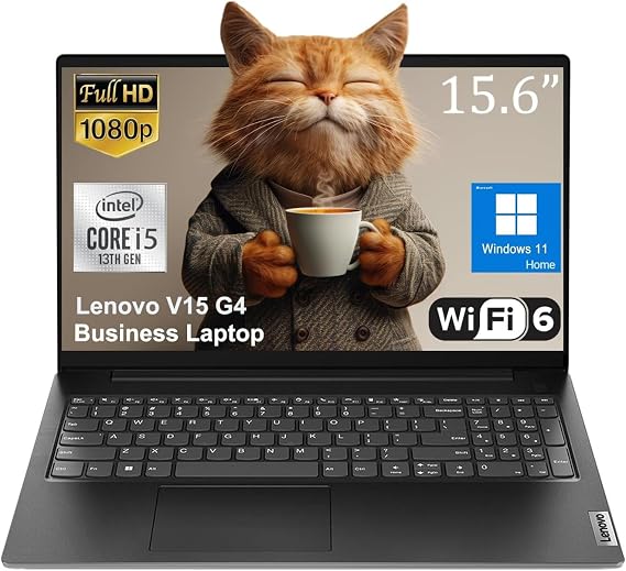 Lenovo V15 G4 Business Laptop, 15.6 FHD Anti-Glare Display, Intel 8-Core i5-13420H (Beat i7-1355U), 16GB RAM, 256GB SSD, WiFi6, Bluetooth5.2, RJ-45, Windows 11 Home, with 5ave 6-in-1 Accessory Kit