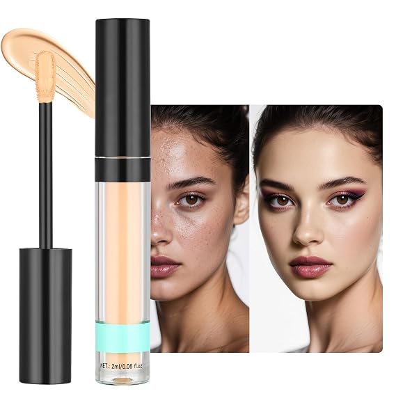 Under Eye Concealer, Full-Coverage Concealer Foundation Makeup for Women, Covers Blemishes & Under-Eye Circles, Spots, Matte Finish, Redness & Discoloration, Vegan & Cruelty-Free 03#Light Medium