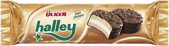 ÜLKER Halley Mini Granüllü Çikolata Kaplı Bisküvi, 66 Gr