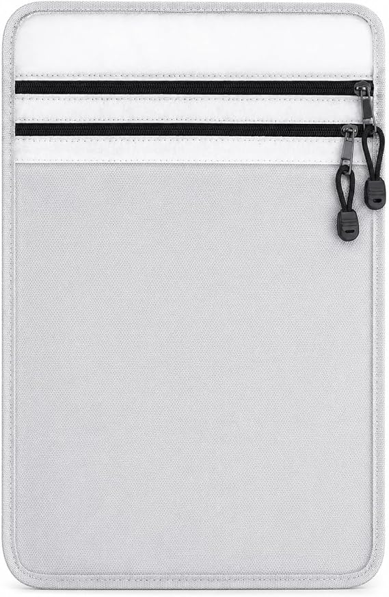 Fireproof Document Bag for Important Files, Cash & Passport Organizer