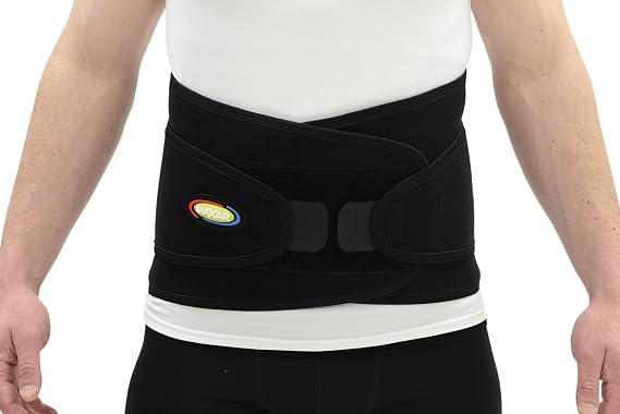 MAXAR NWA-152 Airprene Sport Belt (Breathable Neoprene Lumbo-Sacral Support) (Small, Black)