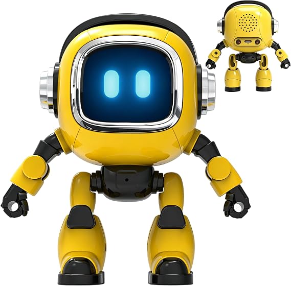 AI Robot Multi-Model Fast Response, AI-Powered Intelligent Robot 7-Color Light Show, Bilingual Chat, Custom Roles, Alarm & Daily Assistant Lightweight Design