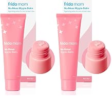 Frida Mom Nipple Cream, No-Mess Nipple Balm Moisturizer for Hydration, Gentle for Baby & Mom, 1.5fl oz (Pack of 2)