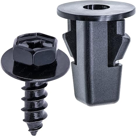 Rexka 15 Sets Fender Liner Bumper Cover Screw Grommet Kits for Toyota Tacoma Tundra Sienna Sequoia 90189-06214 90159-60498