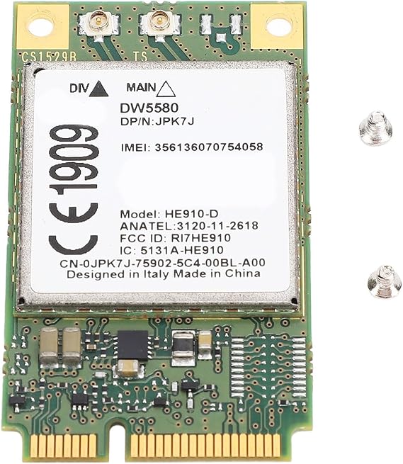 DW5580 HE910 D Module, Mini PCIe UMTS HSPA 3G Network Card Module for PDAs MRMs Logistics POS Terminals