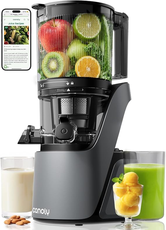 Canoly 3-in-1 Cold Press Juicer C16, Makes Juice & Sorbet & Nut Milk