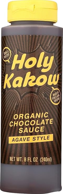 Holy Kakow Organic Chocolate Sauce, Agave Style, Vegan - 8 Oz (1-Pack)