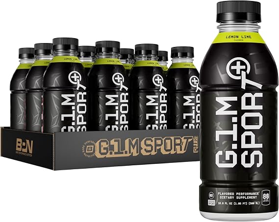 BPN G.1.M Sport+ Ready to Drink Endurance Fuel, Lemon Lime, 12-Pack Bottles