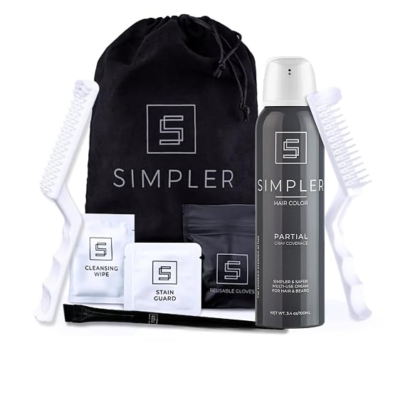 Simpler Hair Color Partial Coverage Color Box - Darker Shades