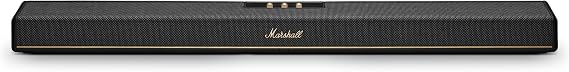 Marshall Heston 120 Soundbar - 5.1.2 Channel | Dolby Atmos Immersive Sound and Built-in Subwoofer for TV, Movies and Music | Volume, Bass, Treble Controls | Bluetooth, WiFi, HDMI, RCA Inputs - Black