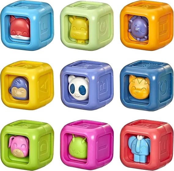 Playskool Critter Building Blocks, Toddler and Baby Toy for Ages 6 Months and Up