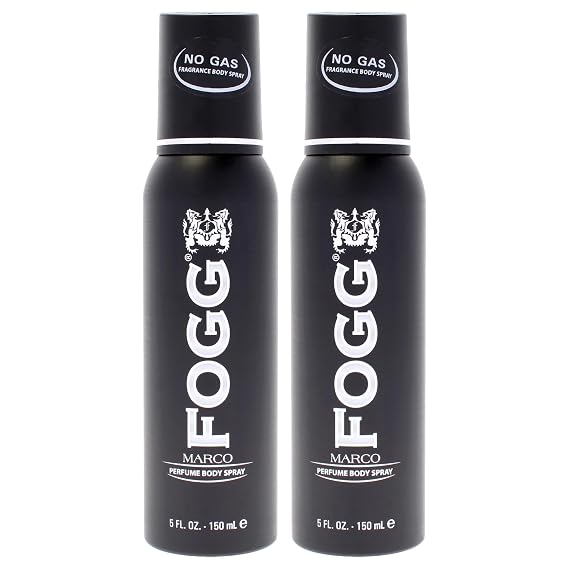 Marco by Fogg - Perfume-Based Mens Body Spray - Fresh Aromatic Fragrance Body Spray - Opens with Citrus Notes of Bergamot, Lemon, Green Apple - 2 pc