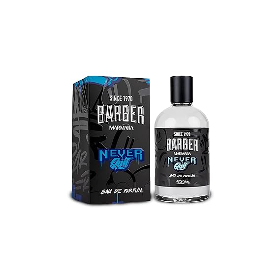 barber marmara Eau de Parfum Natural Spray Men 3.4 fl oz. (100 ml, NEVER QUIT)