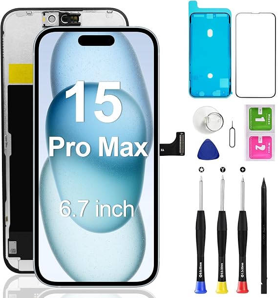 for iPhone 15 Pro Max Screen Replacement LCD 6.7 Inch 3D Touch Display