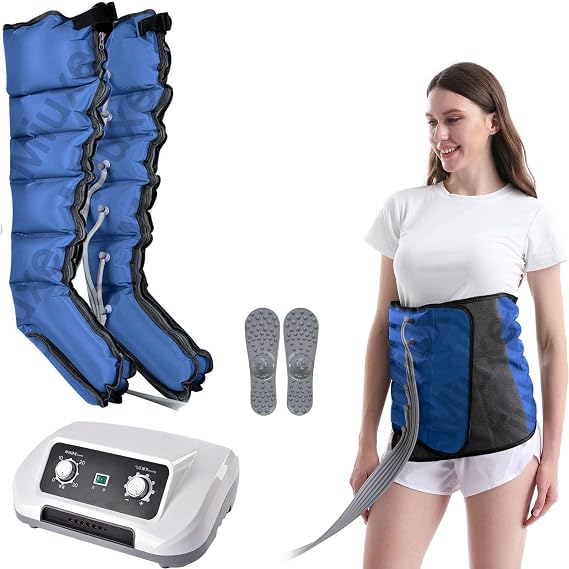 Leg Massager with Air Compression | Pressotherapy Full Body and Lymphatic Drainage for Circulation and Relaxation, Foot and Legs Massage Machine for Home and Office Use
