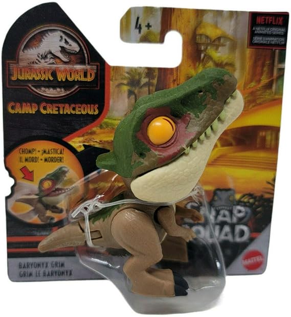 Figurine JurassicWorld Snap Squad 2021 Camp Cretaceous [Baryonyx Grim] 2" inch Chomper