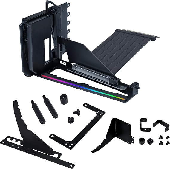 Lian Li ATX PC Case 4 Slots Vertical GPU Kit (VG4v4 Black)