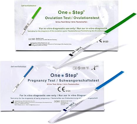 One+Step Kombipaket 40 x Ovulationstest und 10 x Schwangerschaftstest - Fruchtbarkeitstest für Frauen - Ovulationstest für Eisprung