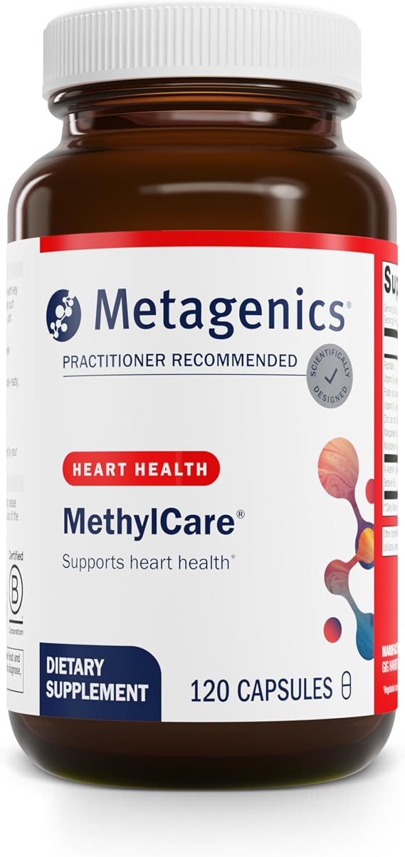 Metagenics MethylCare, Methylation & Brain Support, 120 Capsules | Methylation Support Supplement, Active B Vitamins, Folate, B12, B6 and B2, Supports Brain Health and Mood, Gluten-Free