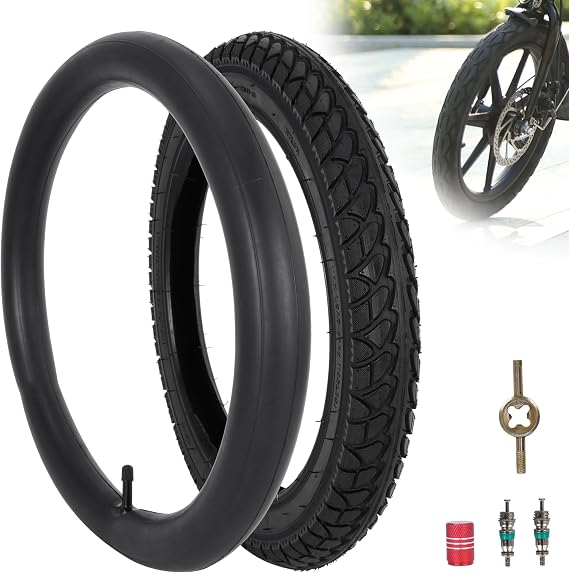 RUTU 16x2.125 Bike Tire 16 Inch Bicycle Tire and Inner Tube, 54-305 Tire