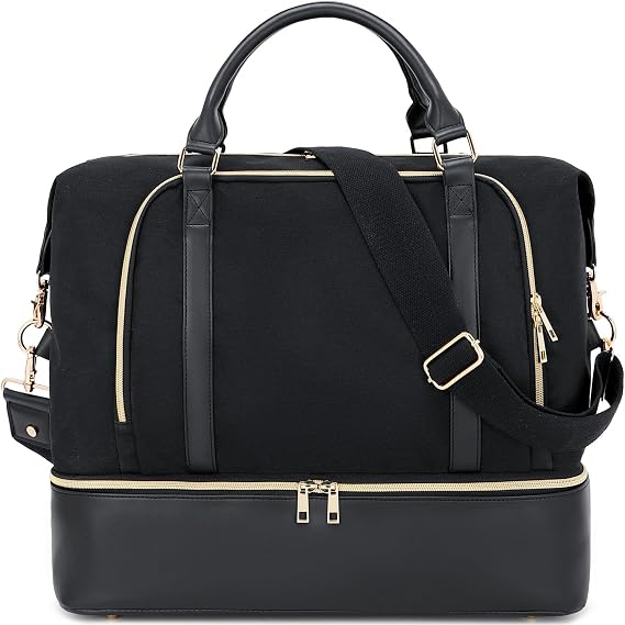 CAMTOP Women Ladies Travel Weekender Bag Overnight Duffel Carry-on Tote Bag fit 15.6 Inch Laptop Computer